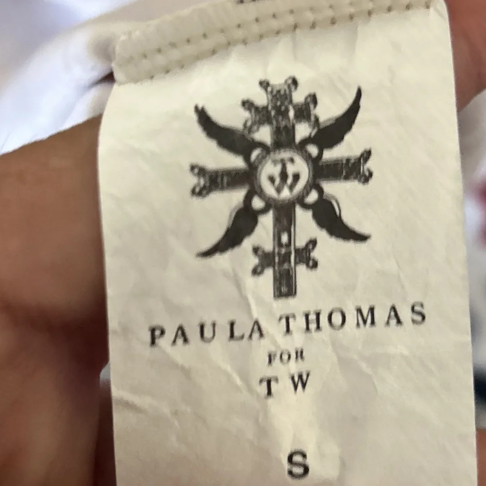 Thomas Wylde Cream Skull-Print One-Piece Swimsuit - Picture 4 of 4